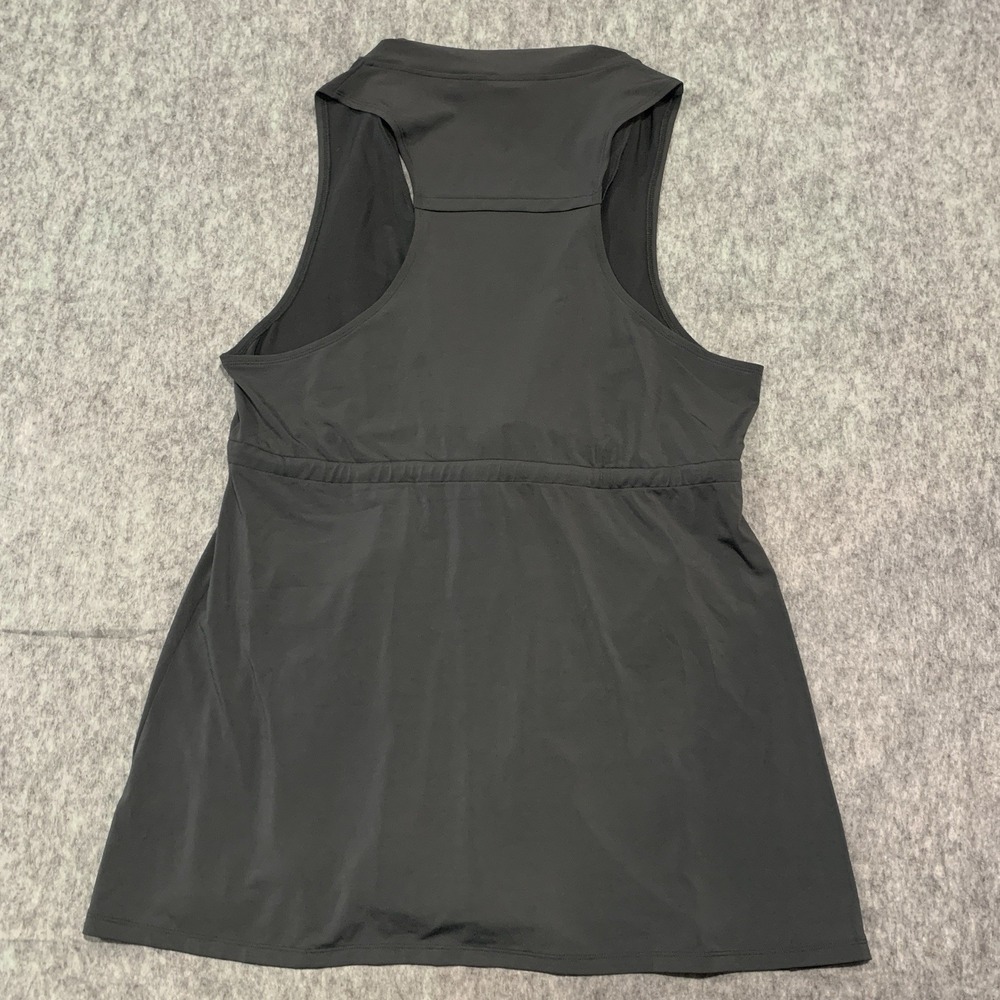 Cabi Women's Draped Tie Waist Gray Vest Front Pockets - Size XL - Picture 2 of 10